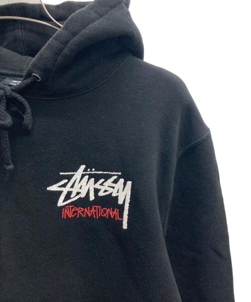 stussy（ステューシー）stussy (ステューシー) Basic Stussy Hoodie ブラック サイズ:Mの古着・服飾アイテム
