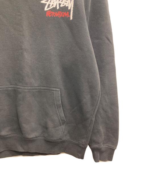 stussy（ステューシー）stussy (ステューシー) Basic Stussy Hoodie ブラック サイズ:Mの古着・服飾アイテム