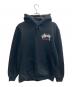 stussy（ステューシー）の古着「Basic Stussy Hoodie」｜ブラック