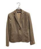 LAUREN RALPH LAURENローレンラルフローレン）の古着「千鳥柄テーラードジャケット」｜ブラウン