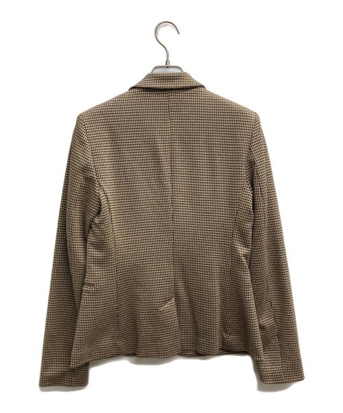 LAUREN RALPH LAUREN（ローレンラルフローレン）LAUREN RALPH LAUREN (ローレンラルフローレン) 千鳥柄テーラードジャケット ブラウン サイズ:Sの古着・服飾アイテム