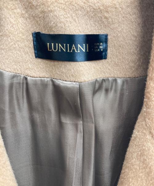 LUNIANI（ルーニ）LUNIANI (ルーニ) カシミヤ混コート ブラウン サイズ:36の古着・服飾アイテム