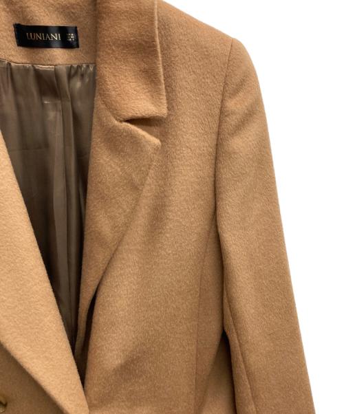LUNIANI（ルーニ）LUNIANI (ルーニ) カシミヤ混コート ブラウン サイズ:36の古着・服飾アイテム