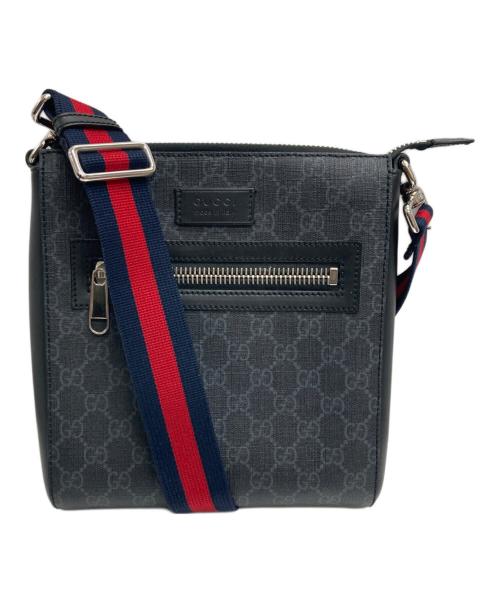 GUCCI（グッチ）GUCCI (グッチ) GG Supreme Small Messenger Bag ブラックの古着・服飾アイテム