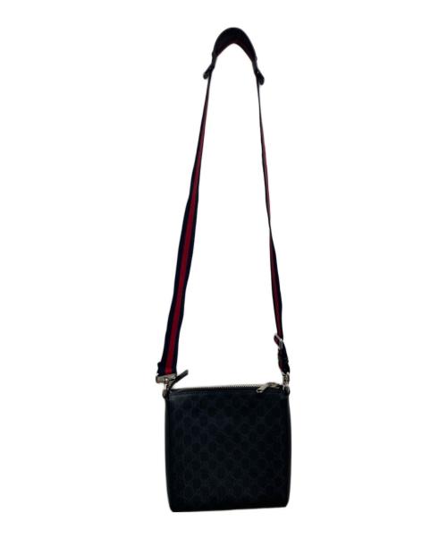 GUCCI（グッチ）GUCCI (グッチ) GG Supreme Small Messenger Bag ブラックの古着・服飾アイテム
