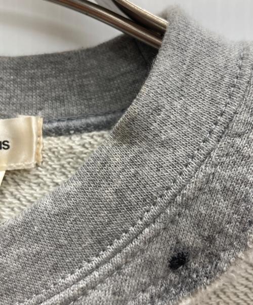 COMME des GARCONS（コムデギャルソン）COMME des GARCONS (コムデギャルソン) ホールカットカットデザインムラ染めスウェット グレー サイズ:XSの古着・服飾アイテム