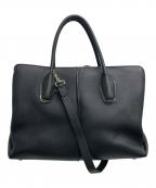 TOD'Sトッズ）の古着「D-BOWレザー2WAYバッグ」｜ブラック