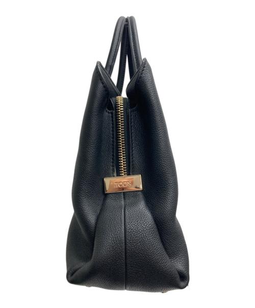 TOD'S（トッズ）TOD'S (トッズ) D-BOWレザー2WAYバッグ ブラックの古着・服飾アイテム