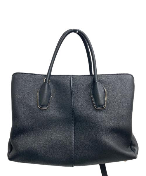 TOD'S（トッズ）TOD'S (トッズ) D-BOWレザー2WAYバッグ ブラックの古着・服飾アイテム