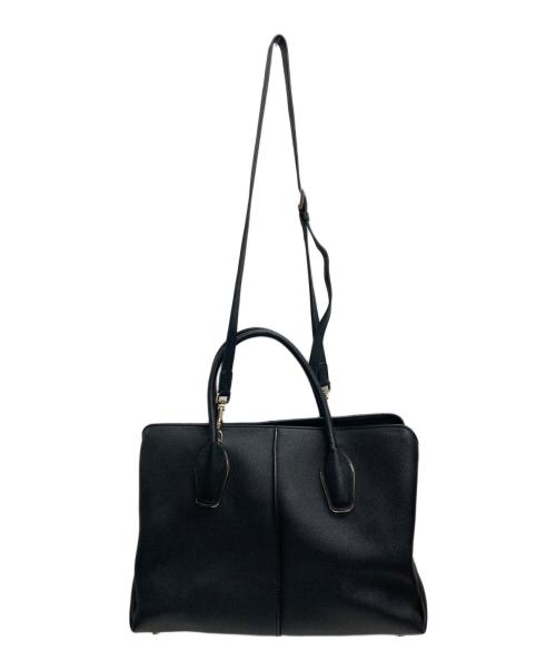 TOD'S（トッズ）TOD'S (トッズ) D-BOWレザー2WAYバッグ ブラックの古着・服飾アイテム