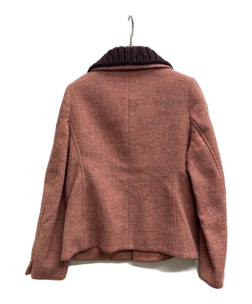 45rpm（45アールピーエム）45rpm (45アールピーエム) ツィードウールジャケット ピンク サイズ:1の古着・服飾アイテム