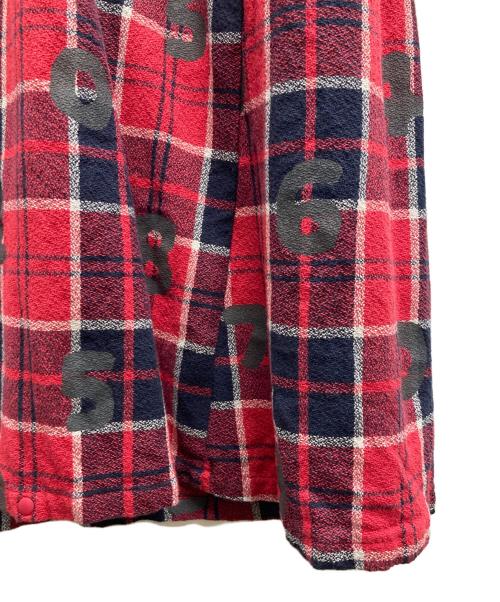 SOU・SOU（ソウソウ）SOU・SOU (ソウソウ) le coq sportif (ルコックスポルティフ) チェックワンピース レッド サイズ:Sの古着・服飾アイテム