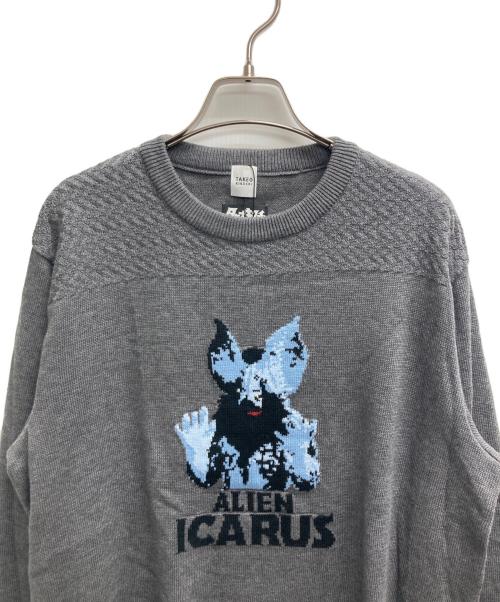 TAKEO KIKUCHI（タケオキクチ）TAKEO KIKUCHI (タケオキクチ) ウルトラ7 イカルス星人ニット グレー サイズ:3 未使用品の古着・服飾アイテム