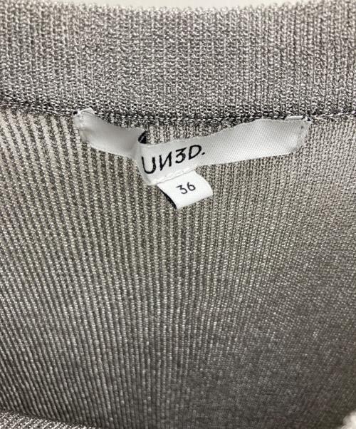 UN3D.（アンスリード）UN3D. (アンスリード) SHEER KT TOP シルバー サイズ:36の古着・服飾アイテム