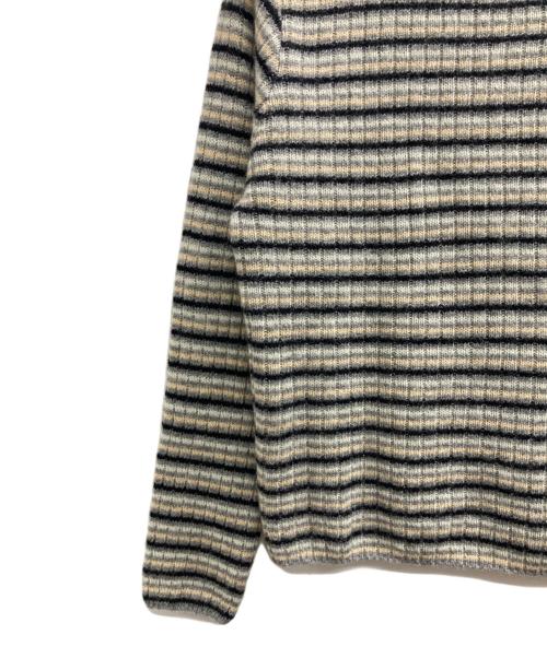 AURALEE（オーラリー）AURALEE (オーラリー) SHETLAND WOOL CASHMERE RIB KNIT グレー サイズ:3の古着・服飾アイテム