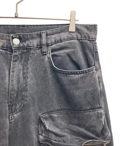 ZARA（ザラ）ZARA (ザラ) デニムカーゴパンツ ブラック サイズ:42の古着・服飾アイテム