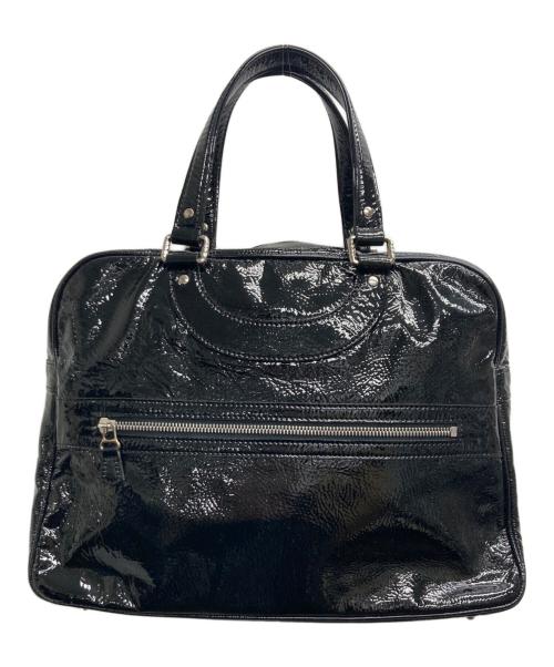JACQUES LE CORRE（ジャックルコー）JACQUES LE CORRE (ジャックルコー) パテントレザーハンドバッグ ブラックの古着・服飾アイテム