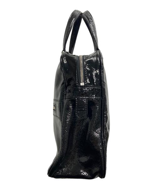 JACQUES LE CORRE（ジャックルコー）JACQUES LE CORRE (ジャックルコー) パテントレザーハンドバッグ ブラックの古着・服飾アイテム