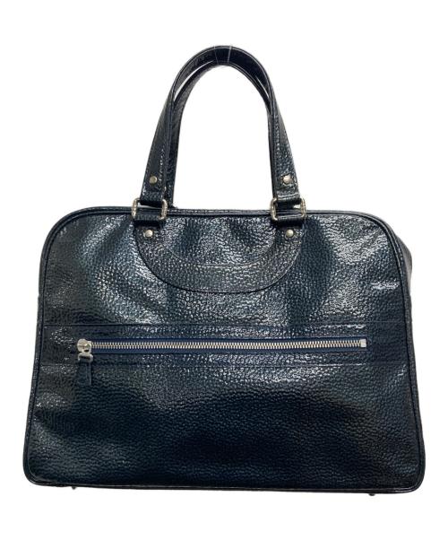 JACQUES LE CORRE（ジャックルコー）JACQUES LE CORRE (ジャックルコー) パテントレザーハンドバッグ ブルーの古着・服飾アイテム