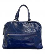 JACQUES LE CORREジャックルコー）の古着「パテントレザーハンドバッグ」｜ブルー