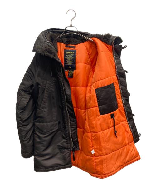 ALPHA（アルファ）ALPHA (アルファ) N-3Bタイプコート ブラウン サイズ:Sの古着・服飾アイテム