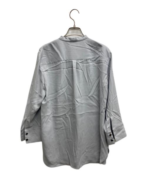 theory（セオリー）theory (セオリー) Prime GGT Tie Blouse スカイブルー サイズ:Lの古着・服飾アイテム