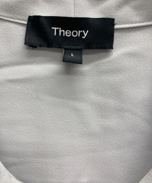 theory（セオリー）theory (セオリー) Prime GGT Tie Blouse スカイブルー サイズ:Lの古着・服飾アイテム