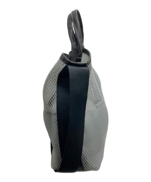 ear PAPILLONNER（イアパピヨネ）ear PAPILLONNER (イアパピヨネ) ダイヤメッシュ2WAYトートバッグ グレーの古着・服飾アイテム