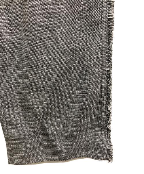 icB（アイシービー）icB (アイシービー) ライトスラブツイードワイドパンツ グレー サイズ:6の古着・服飾アイテム