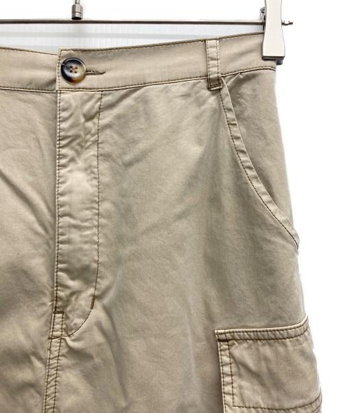 DOUDOU（ドゥドゥ）DOUDOU (ドゥドゥ) 綿リヨセルピグメント加工カーゴスカート ベージュ サイズ:1の古着・服飾アイテム