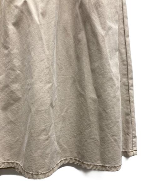 DOUDOU（ドゥドゥ）DOUDOU (ドゥドゥ) 綿リヨセルピグメント加工カーゴスカート ベージュ サイズ:1の古着・服飾アイテム