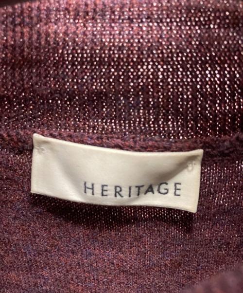 HERITAGE（ヘリテージ）HERITAGE (ヘリテージ) ハイネックニット ブラウン サイズ:Sの古着・服飾アイテム