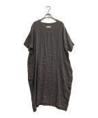 NATURAL LAUNDRYナチュラルランドリー）の古着「リネンワンピース」｜グレー