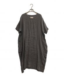 NATURAL LAUNDRY（ナチュラルランドリー）の古着「リネンワンピース」｜グレー