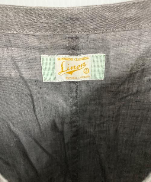 NATURAL LAUNDRY（ナチュラルランドリー）NATURAL LAUNDRY (ナチュラルランドリー) リネンワンピース グレー サイズ:2の古着・服飾アイテム