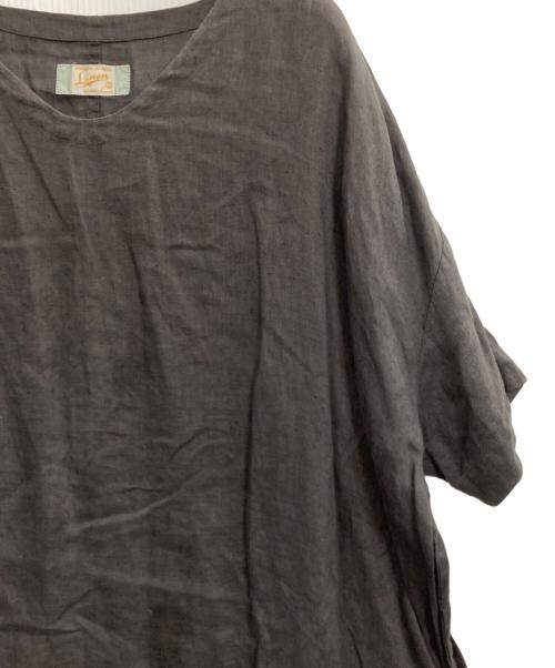 NATURAL LAUNDRY（ナチュラルランドリー）NATURAL LAUNDRY (ナチュラルランドリー) リネンワンピース グレー サイズ:2の古着・服飾アイテム