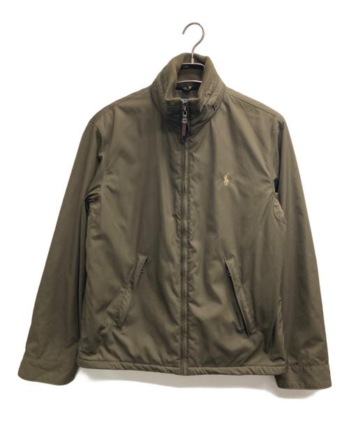 POLO RALPH LAUREN（ポロ・ラルフローレン）POLO RALPH LAUREN (ポロ・ラルフローレン) ジップアップジャケット カーキ サイズ:Mの古着・服飾アイテム