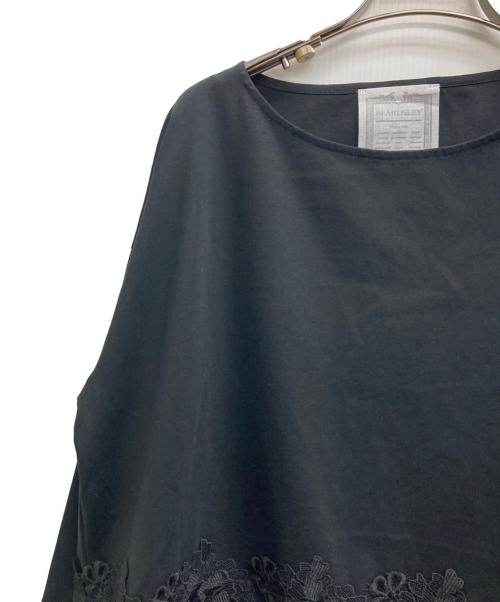 BEARDSLEY（ビアズリー）BEARDSLEY (ビアズリー) 裾レースカットソー ブラック サイズ:Fの古着・服飾アイテム