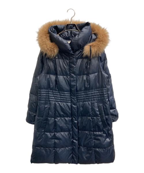自由区（ジユウク）自由区 (ジユウク) ラクーンファーダウンコート ネイビー サイズ:44の古着・服飾アイテム
