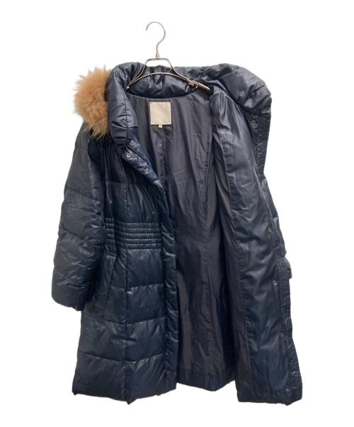 自由区（ジユウク）自由区 (ジユウク) ラクーンファーダウンコート ネイビー サイズ:44の古着・服飾アイテム