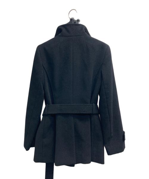 BURBERRY LONDON（バーバリーロンドン）BURBERRY LONDON (バーバリーロンドン) アンゴラ混ショートコート ブラック サイズ:38の古着・服飾アイテム