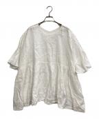 journal standard luxeジャーナルスタンダード ラックス）の古着「60リネンギャザープルシャツ」｜ホワイト
