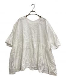 journal standard luxe（ジャーナルスタンダード ラックス）の古着「60リネンギャザープルシャツ」｜ホワイト