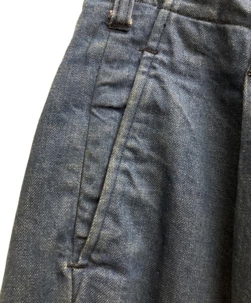 gold（ゴールド）GOLD (ゴールド) DENIM 1TUCK WIDE TROUSERS ブルー サイズ:Sの古着・服飾アイテム