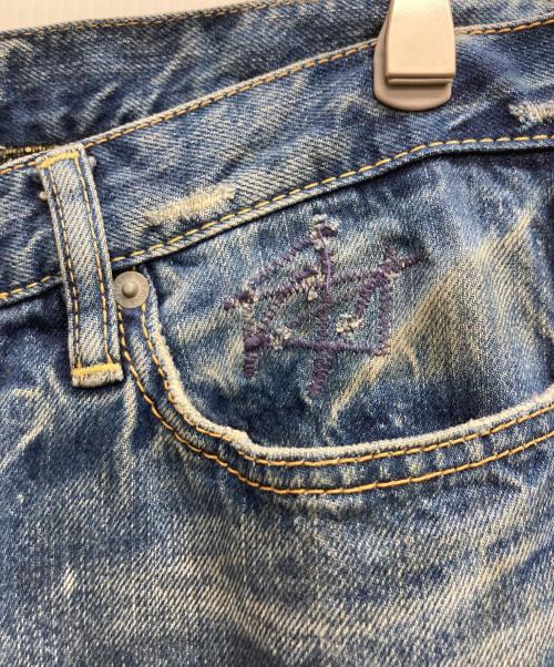 Hysteric Glamour（ヒステリックグラマー）Hysteric Glamour (ヒステリックグラマー) AP加工COWBOYスタッズデニム インディゴ サイズ:34の古着・服飾アイテム