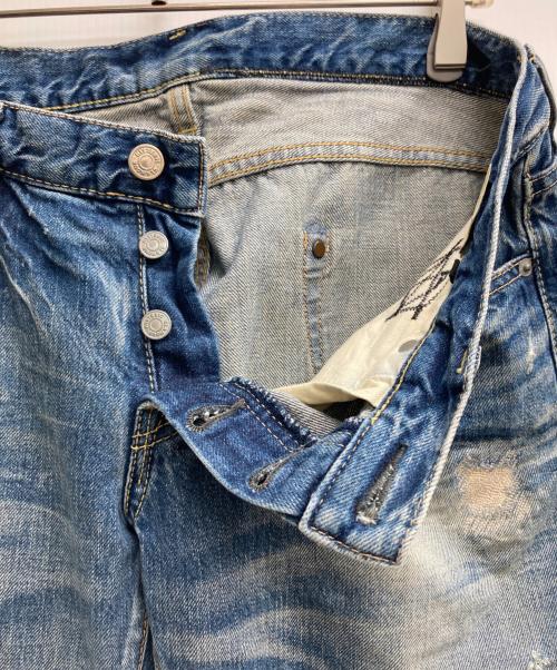 Hysteric Glamour（ヒステリックグラマー）Hysteric Glamour (ヒステリックグラマー) AP加工COWBOYスタッズデニム インディゴ サイズ:34の古着・服飾アイテム