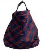 PORTERポーター）の古着「リバーシブルトートバッグ」｜ネイビー×レッド