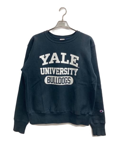 Champion REVERSE WEAVE（チャンピオン リバース ウィーブ）Champion REVERSE WEAVE (チャンピオン リバース ウィーブ) YALE UNIVERSITY (イェールユニバーシティ) 復刻赤タグYALE スウェット ネイビー サイズ:X-LARGEの古着・服飾アイテム