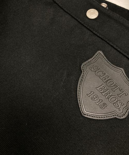 Schott（ショット）Schott (ショット) NEWSPAPER BAG ブラックの古着・服飾アイテム