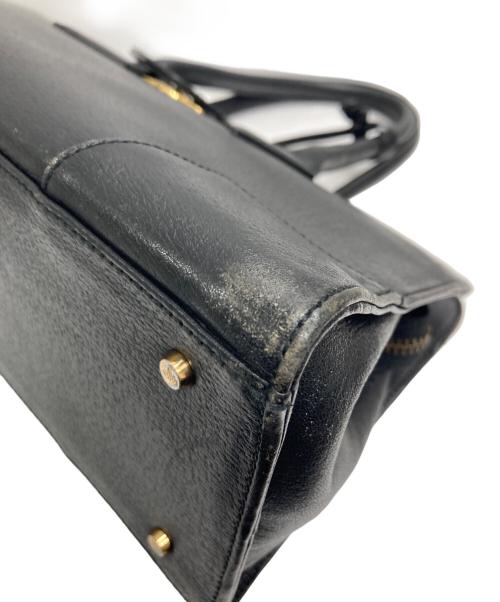 Vivienne Westwood（ヴィヴィアンウエストウッド）Vivienne Westwood (ヴィヴィアンウエストウッド) オーブレザーハンドバッグ ブラックの古着・服飾アイテム